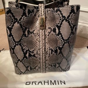 Brahmin snakeskin purse, great condition